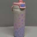 Ello Pop & Fill 18oz Stainless Steel Kids Water Bottle with Quick Fill Lid | Vacuum Insulated BPA Free Bottle with Leak Proof Straw and Chug Lid, Dishwasher Safe, Gift For Kids Teens, Cheetah