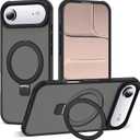 TORRAS Magnetic Slim Fit for iPhone Air Case 6.5 inch, UltraThin, Compatible with MagSafe, Lightweight Matte AntiScratch Hard PC Cover Phone Case for iPhone 17 Air 2025 OriginFit, Black