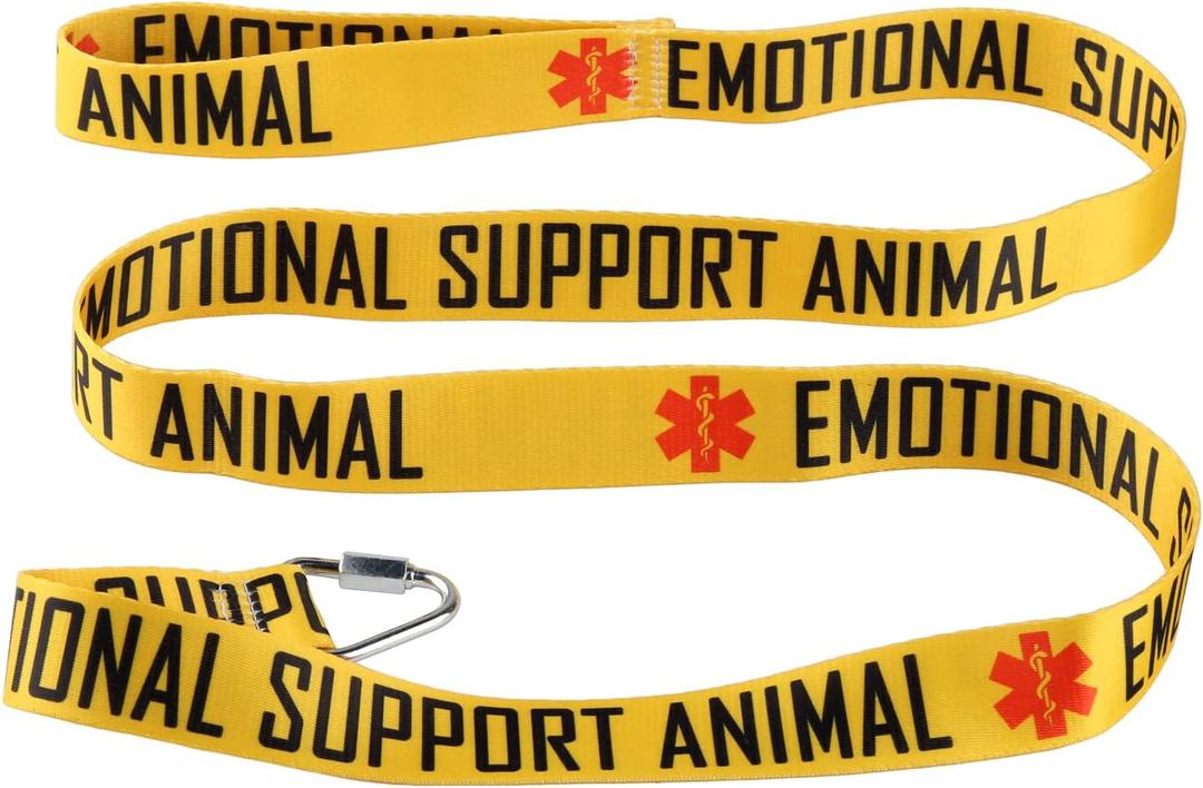 Therapy Service Dog Leash Emotional Support Animal Dog Leash Walking Training Dog Leashes Dog Owner Pet Lover Gift (Emotional Support Animal-YE)