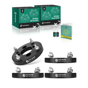 YHTAUTO 4x110 to 4x156 mm Wheel Adapters 1" Fits Honda, Suzuki & Arctic Cat Models, Foreman 400, DS450, Quest 500, Tire Adapters w/ M12x1.25 & 12.9 Grade Studs, 74 mm Bore 4 Lug 4PCS