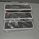 Copco 3-Tier Spice Rack Organizer for Cabinet or Pantry, 10-Inch Non-Skid Tiered Shelf, White/Gray Design Holds Spice Jars, Cans, and Bottles