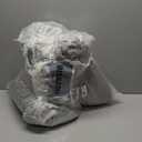 Dinjoy Queen Comforter Set - 5 Pieces Floral Comforter Set Grey, Bed in a Bag Queen with Botanical Print, Winter Soft Comforter Bedding Set with Sheets (Comforter 90"x90")