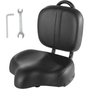 THALOUS Oversized Bike Seat Backrest Comfort Memory Foam Universal