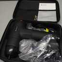 AERLANG Massage Gun with Heat Deep Tissue Back Massager Neck Massager for Pain Relief,Muscle Percussion Massage Gun, Birthday Gifts for Men Women Dad him Handheld Message Gun with 7Heads&Silent (Black)