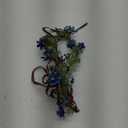 MOSTORY Woodland Fairy Flower Crown - Elf Floral Headpiece Blue Daphne with Crystal Elven Tiara Handmade for Women Girls Bridal Variable Size Wreath Headband for Cosplay Halloween Christmas Wedding