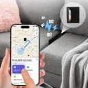 Wallet for Men, Works with Apple Find My, Wallet Tracker, Trifold Leather Card Wallet, Minimalist Front Pocket Wallet for Men, RFID Blocking, Multi Card Slots, Credit Card Holder, Carbon Black