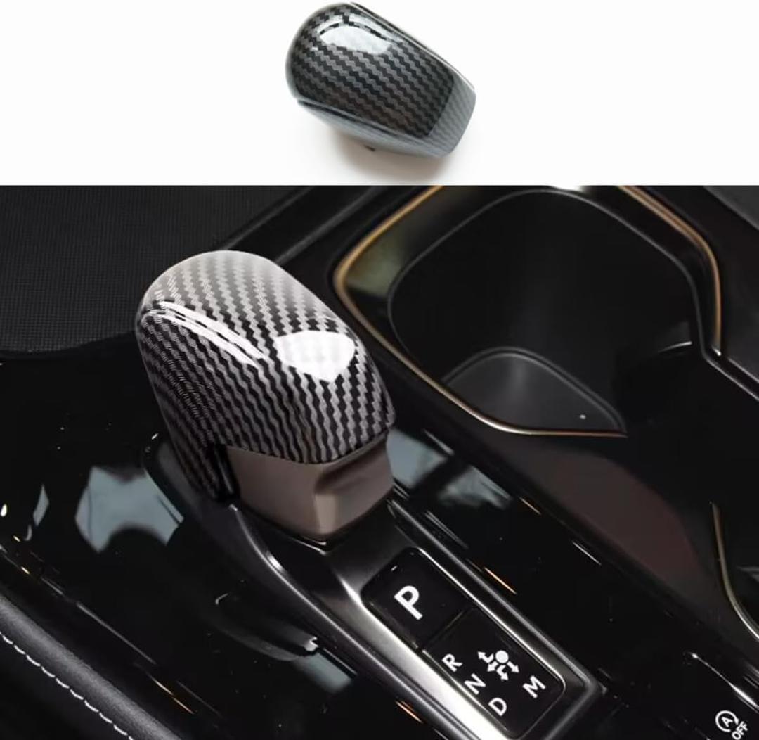 Carbon Fiber Shifter Knob Cover for Lexus NX 2022-2026 RX 2023-2026 TX UX | Easy to install,snap on,classy and beautiful modification,nice add on the gear knob,better than the factory finish.