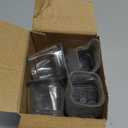 Ansible 24 Pcs Chair Leg Floor Protectors Square, Silicone Felt Furniture Leg Pads Caps Covers for Hardwood Floors (Fit:1-1/16" to 1-5/8") (Clear)