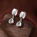 Trendy Gold Dangle Earrings for Women 14K Gold Silver Plated Chunky Drop Earring Statement Hoop Huggie Cubic Zirconia Diamond Crystal Charm Lightweight Hypoallergenic Jewelry Accessories Gifts for Women