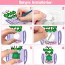 28 Pack Valentines Day Gifts for Kids School, Mochi Squishies with Greeting Cards Party Favor for Kids, Animals Squishies Stress Relief Fidget Toys Classroom Exchange Prizes Gifts