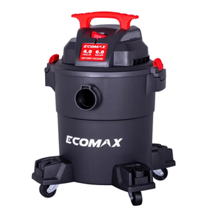 ECOMAX 6gal Wet/Dry Vacuum 1.2" Cleaning Path Black