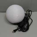 Plug-in Moon Pendant Light, Hanging Lamp with Switch & Cord, 3-Color Dimmable LED Ceiling Lamp for Kids Bedroom or Nursery, White Lunar Night Light (Warm,Neutral,White,LED Bulb Included)