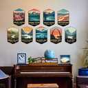 National Parks Wall Art,12x8, Acadia, All 63 National ParkS Posters Prints Wall Art Decor