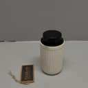 BosilunLife Dish Hand Soap Dispenser - Liquid Pump Soap Dispenser for Bathroom 12oz Ceramic Kitchen Dish Dispenser with Rust-Proof Liquid Pump Modern Refillable Lotion Bottles, Beige