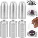 WOPPLXY 300 Pcs Clear Plastic Mini Cupcake Boxes, Mini Bundt Cake Containers, Clear Plastic Small Cake Boxes with Dome Lid, Dome Muffin Single Container for Cheese Pastry Dessert Mooncake