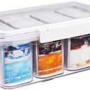 Homyrium Trading Card Storage Box Toploaders for Cards with 12 Dividers Hard Plastic TCG Card Storage Box, Card Organizer Portable Large Card Case Fit For 2000 Standard Cards (White)