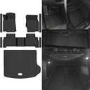 Custom Fit Floor Mats for Jeep Grand Cherokee 2022-2026 | (Include 4xe Not WK or L) All Weather TPE Floor Liners with Trunk Mat & Door Sill Guard | Odorless Interior Accessories