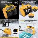 20V Cordless Snow Shovel & Blower, 10-Inch Auger, 12 Wide Snow Removal for Outdoor Spaces