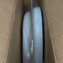 Mayfair Padded Toilet Seat, Cushioned Soft Vinyl over Wood Core Seat, Secure Hinges, Easy Clean, Made in USA, Elongated, White