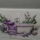 TIEHAOMAI Lavender Bathroom Wall Art(Floral-1,16x24inch (40x60cm))