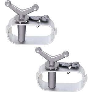 Pool Cover Winch for Above Ground Swimming Winter Ratchet Rust-Proof Aluminum Replacements Pool Cover Winterizing Closing (Pack of 2)