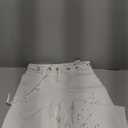 Cicy Bell Womens Baggy Barrel Horseshoe Jeans Wide Leg Drawstring Vintage Denim Pants with Front Pockets S Size.