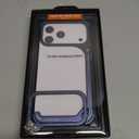 OATSBASF 9 Case for iPhone 17 Pro Max Bumper Case Metal, Aluminum Frame Slim Fit No Back Design, Compatible with MagSafe, Shockproof Protection, Minimalist Frameless Phone Case, Blue (Blue-Camera stand)