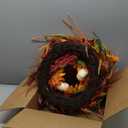 Jobflower Fall Wreaths for Front Door 24 Inch  Autumn Sunflower and Pumpkin Wreath for Halloween, Thanksgiving, Farmhouse Indoor Outdoor Wall or Porch Decor