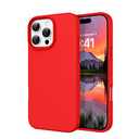 DOMAVER Case for iPhone 16 Pro Max 6.9'' Smooth Liquid Silicone Soft Gel Rubber Microfiber Lining Cushion Cover Shockproof Protective Phone Cases Compatible with iPhone 16 Pro Max  Red