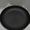 Large Wheat Straw Dinner Plates - 11 Inch Unbreakable Set of 8 - Dishwasher & Microwave Safe, Deep Edge for Kitchen and Camping (Black)