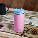 Tumbler with Lid, 16 oz Travel Coffee Mug Double Wall Vacuum Stainless Steel Thermal Metal Cup Insulated Water Bottle,Lavender