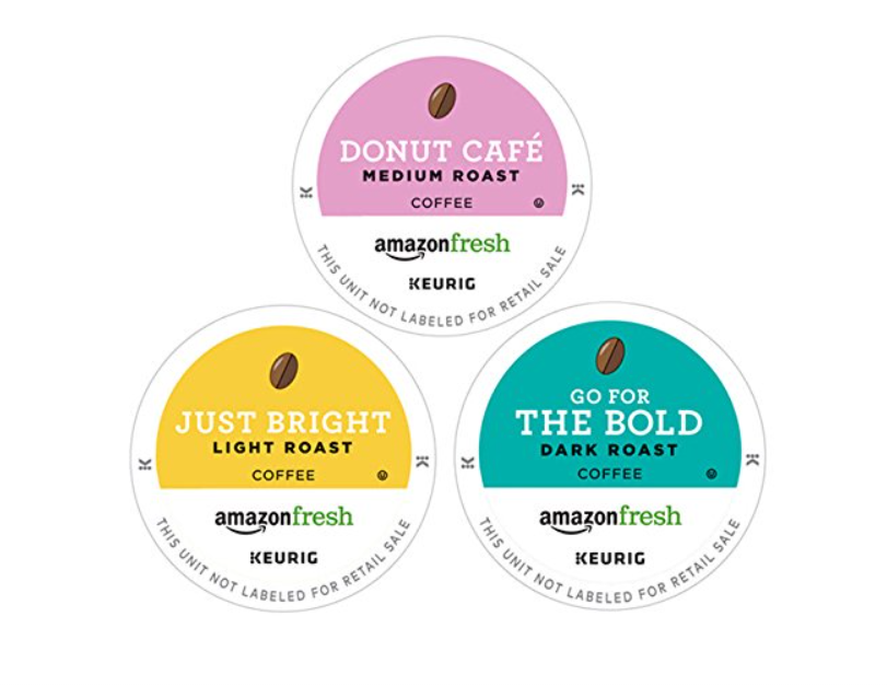 AmazonFresh 60 Ct. Coffee Variety Pack, 3 Flavors, Keurig K-Cup Brewer Compatible BBD: 11/15/2026