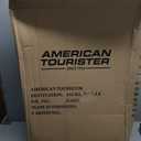 American Tourister 4 KIX 3.0 Checked-Large Softside Expandable Luggage with 4 Spinner Wheels, Black
