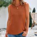 BTFBM Sleeveless Sweater Tops for Women 2026 Crew Neck Lightweight Casual Loose Tank Summer Outfits Fashion Clothing (S)