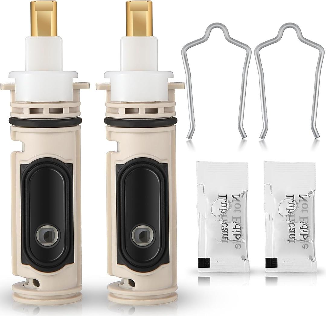 Enhon 2 Pack 1222 Replacement Cartridge Compatible with Moen with Puller, Tub Shower Cartridge Replacement Kit Compatible with Posi temp Faucet, Shower Repair Tool