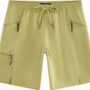 maamgic Mens Swim Trunks 9 Inch Unlined Board Shorts with Zipper Pockets (L)