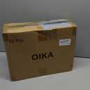 OIKA Hangers 50 Pack, Non-Slip Plastic Hangers, 0.2" Thickness Slim Coat Hangers Heavy Duty,Space-Saving (16.5inch-Grey)
