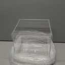 Dayaanee Clear Acrylic Box with Lid, Clear Acrylic Plastic Square Cube Containers Storage Box 7.9x7.9x7.9 Inches/200X200X200mm for Candy Pill and Tiny Jewelry Home and Outdoor