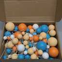 108 Pcs Balls Cake Topper DIY Cupcake Insert Foam Balloons for Cake Baking Wedding Anniversary Birthday Decoration(Fresh Colors,Multi Sizes)