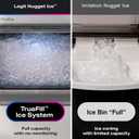 GE Profile Opal 2.0 with 0.75 Gallon Tank, Chewable Crunchable Countertop Nugget Ice Maker, Scoop included, 38 lbs in 24 hours, Pellet Ice Machine with WiFi & Smart Connected, Stainless Steel
