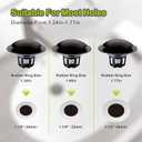 Pop Up Sink Drain Stopper Hair Catcher - Matte Black 2 Pack