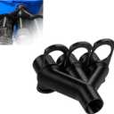 3/2 Way Splitter for Ridgid Shop Vac with Separate Blast Gates, Compatible with 2 1/4 Inch Commercial Vacuums, Heavy-Dust Port Design for Bolt or Glue Mount (3-way)