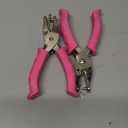 Single Hole Punch, 2 Pcs 1/4" and 1/8" Hole Puncher with Pink Soft Grip for Home, Office and Classroom, Handheld Circle Small Hole Paper Punch for Crafts, Scrapbooks, Tags, Tickets