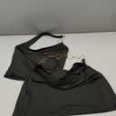 MakeMeChic Women's Two Piece Club Outfit Chain Halter Crop Tops and Bodycon Mini Skirt Set (Black, Small)