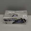 Hamilton Beach Steam Iron for Clothes & Garment Steamer with Smooth Press Stainless Steel Soleplate, 1200 Watts, 8 Retractable Cord, Black (14214)