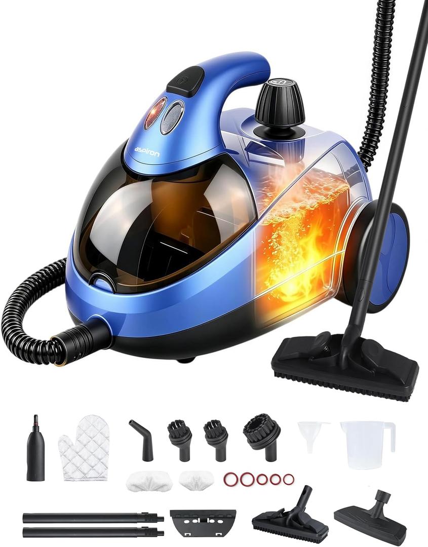 Aspiron Steam Cleaner,293°F/58 PSI Steam Cleaner for Home,Built-in Storage