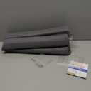 MAGZO Door Draft Stopper, 30 Inch Adjustable Under Door Gap Filler, Fits 26'' - 30'' Bottom Widths, Seals Gaps up to 1.7", Soundproof Sweep Blocks Air, Noise, Light, Dust- Grey (Gray)