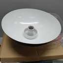 Globe Electric 66000076 1-Light Flush Mount Ceiling Light, Matte Black and White Opal Glass Dual Shade, Modern Lighting for Kitchen Island or Dining Room, Wall and Dimmer Switch Compatible