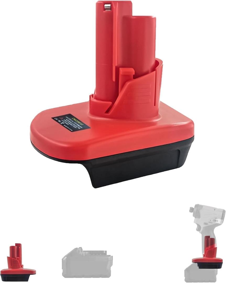 for Milwaukee Battery Adapter, Convert for M18 to Work for M12 Tool Battery Adapter