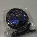 BESKAR USB Clip on Fan, Portable Small Fan with Cord Powered, 3 Speeds Strong Airflow, with Sturdy Clamp, Quiet Personal Desk Fan (Black)